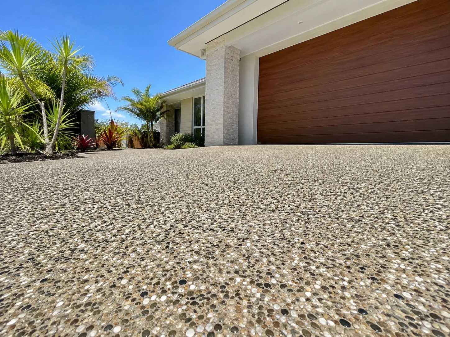 Concrete driveway poured in Springvale