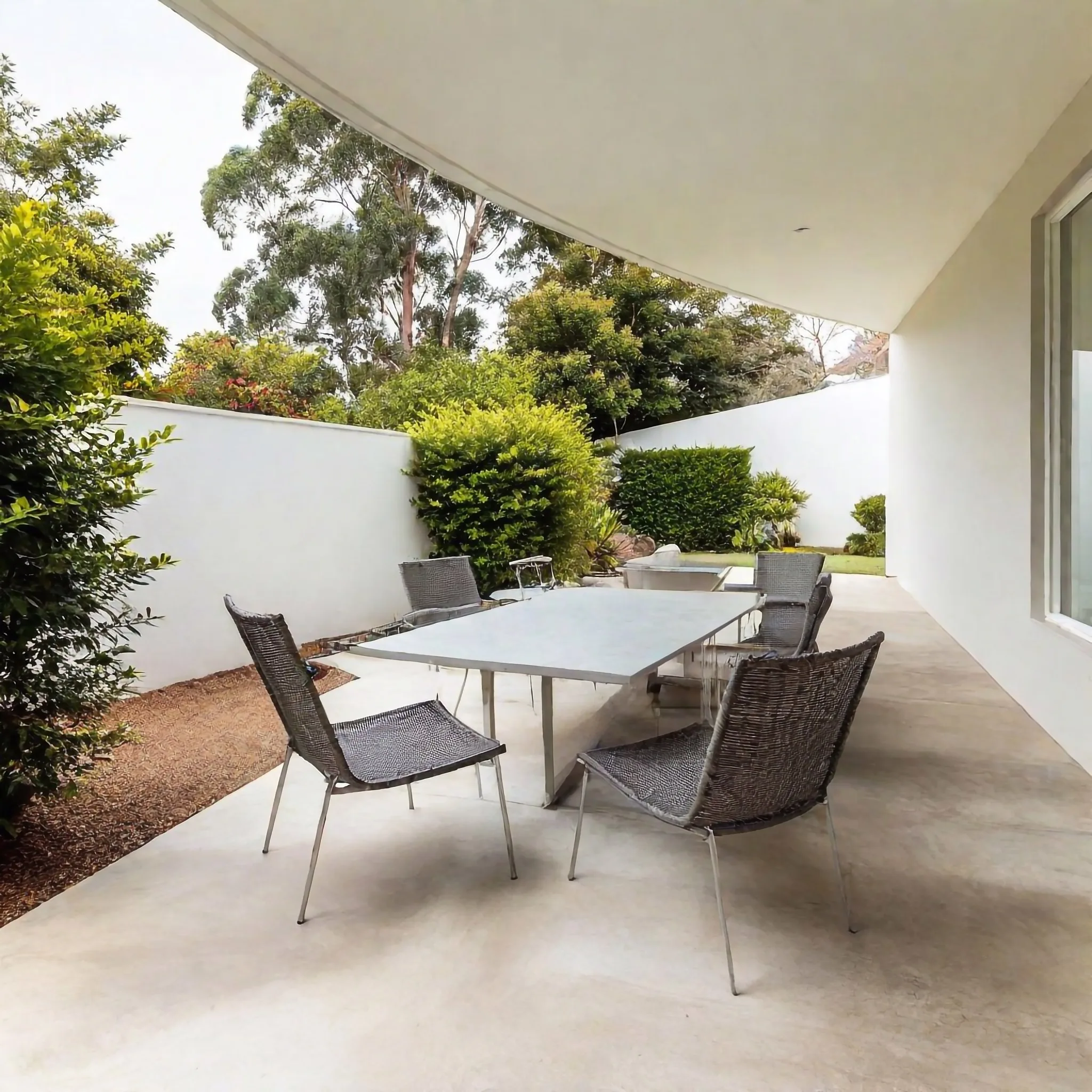 Concrete patio finished in Springvale