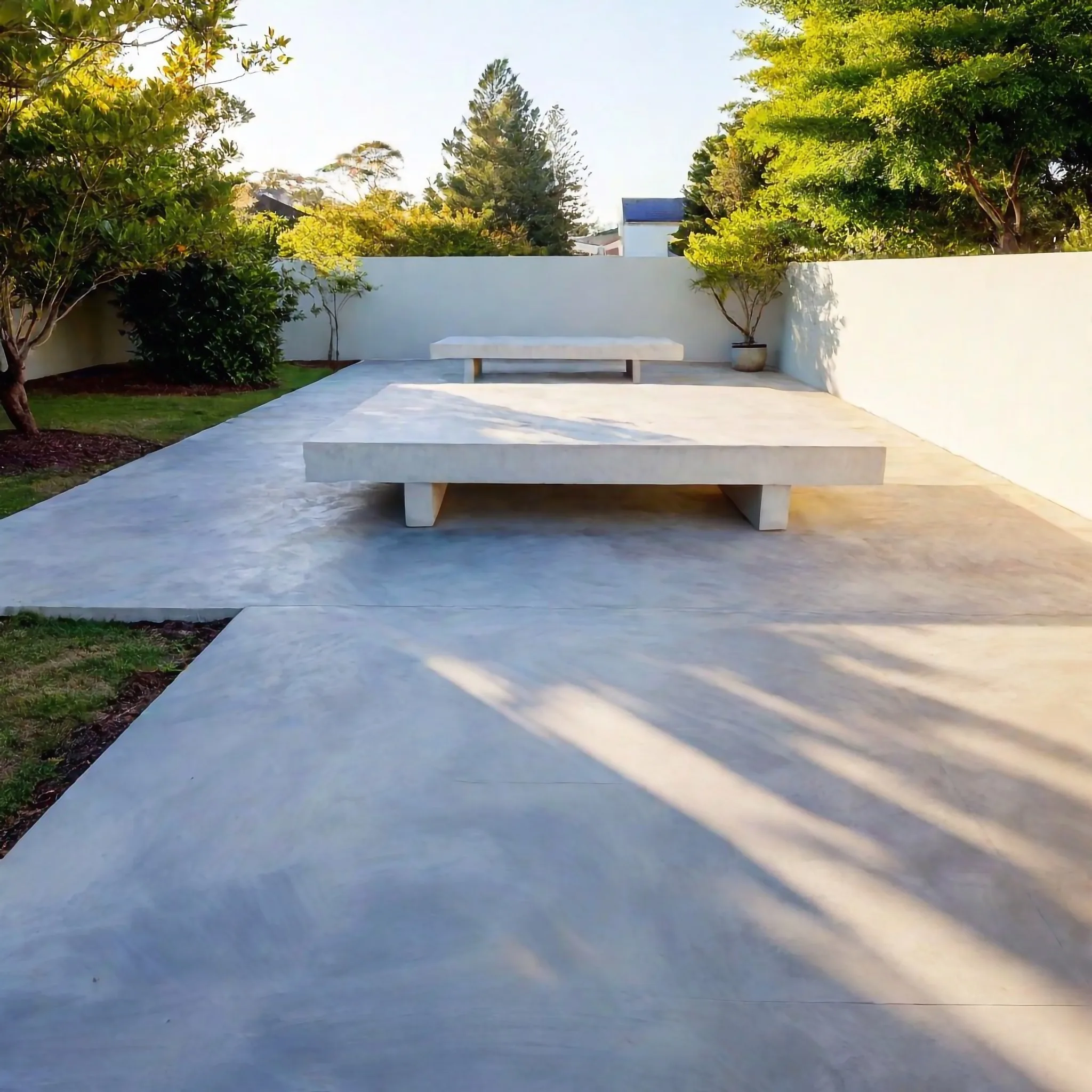 Concrete patio in Lynbrook
