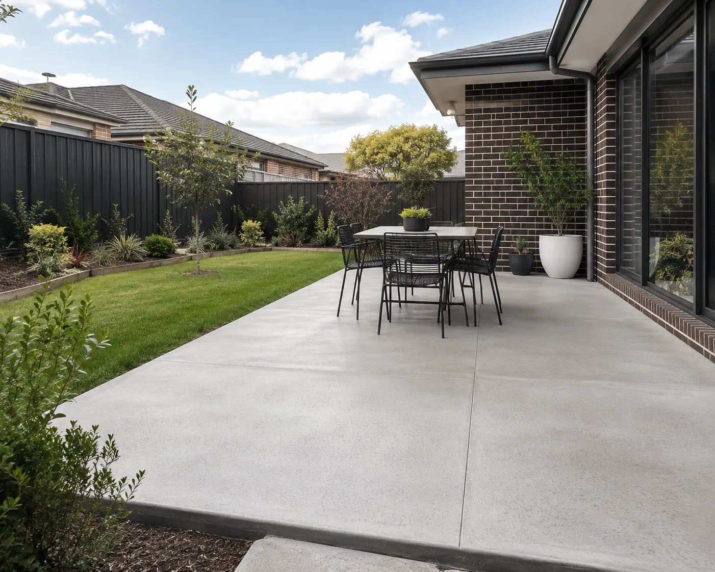 Concrete patio in Lyndhurst