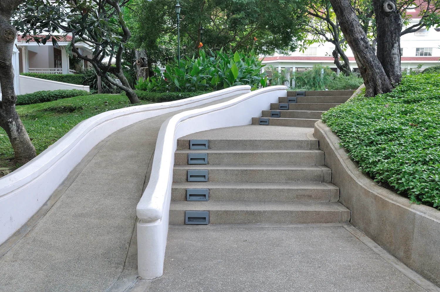 Concrete steps and ramp in Lynbrook